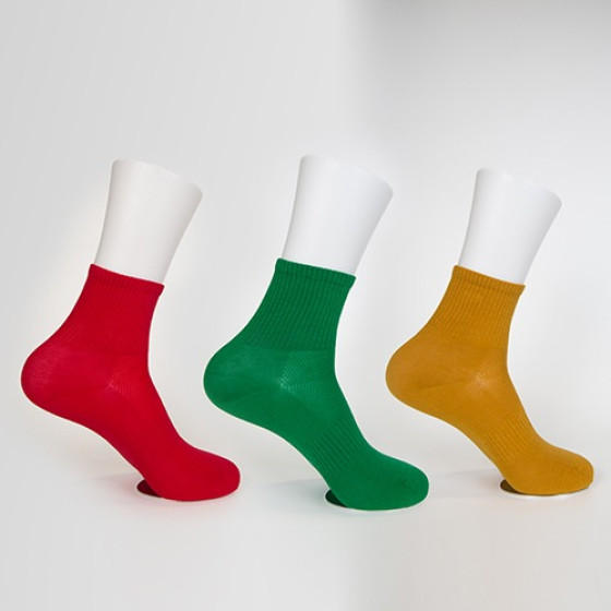 Men's Cotton-Tussah Blend Socks