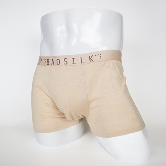 Men's Tussah Silk Boxer Briefs