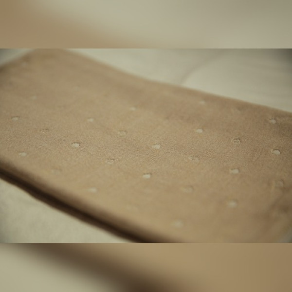 Tussah Silk Heart Bath Towel
