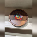 Filigree Rose Round Tea Tray