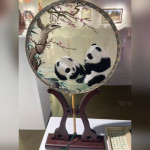 Su Embroidery Fan (Panda)